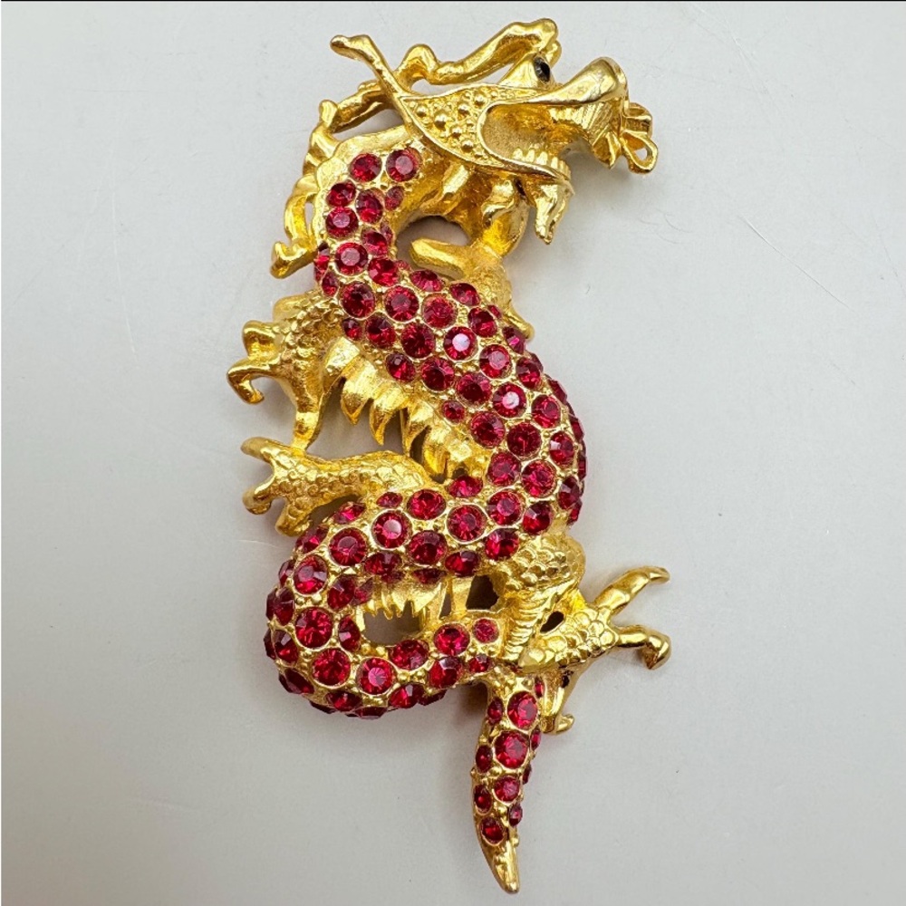 EDGAR BEREBI LTD EDITION 90’s VINTAGE
DRAGON EMPRESS PIN NOS never worn